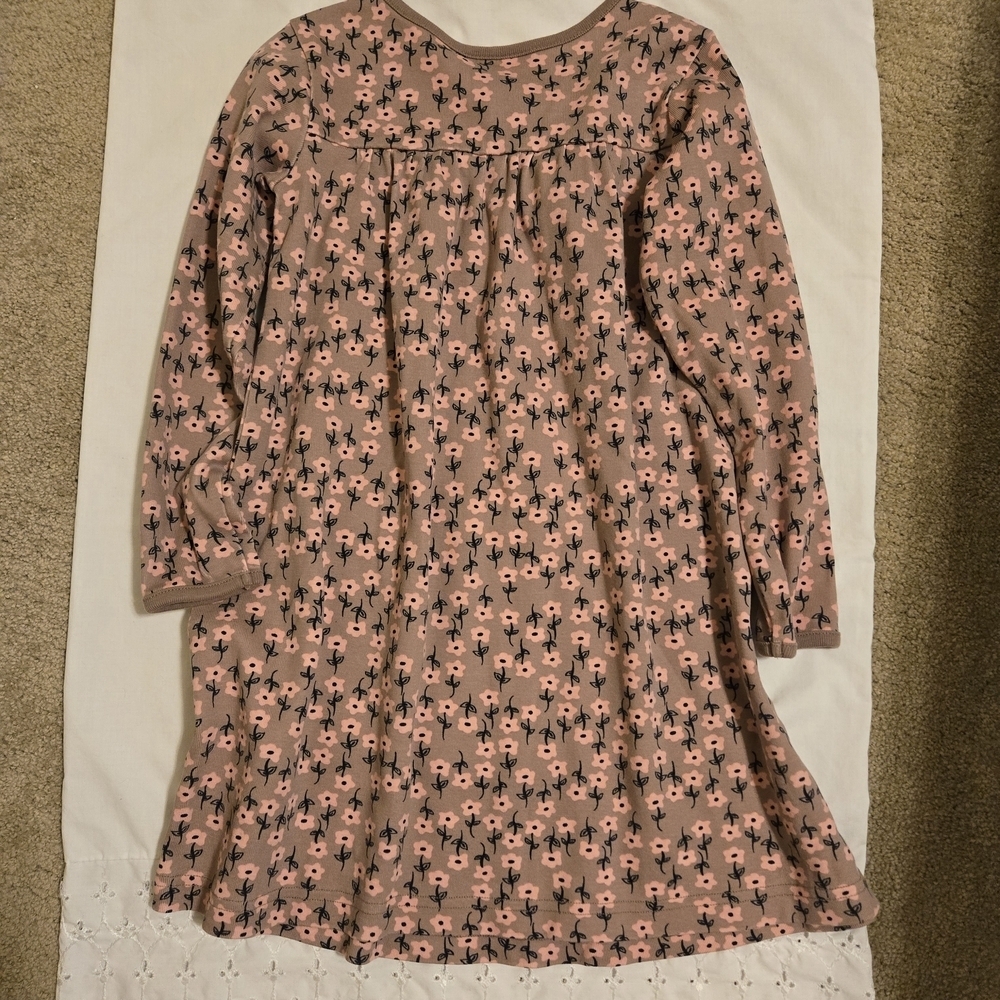 Hanna Andersson Day Play Printed Dress Pebble Floral Size 120 - Picture 2 of 5